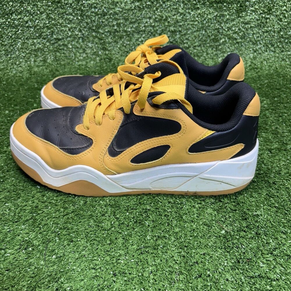 Under Armour Court Anatomix Casual Sneakers Mens Size 11 Black Yellow Shoes